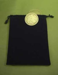 Silver Polish Coin Bag to keep your silver coins from tarnishing